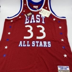 Larry Bird signed authentic 1983 All-Stars Mitchell & Ness jersey (Beckett COA)