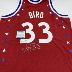 Larry Bird signed authentic 1983 All-Stars Mitchell & Ness jersey (Beckett COA)