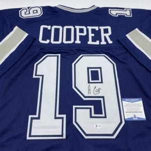 Amari Cooper signed Cowboys away jersey (Beckett COA)