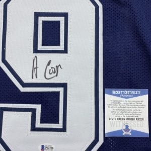 Amari Cooper signed Cowboys away jersey (Beckett COA)