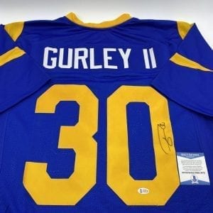 Todd Gurley signed Rams home jersey (Beckett COA)