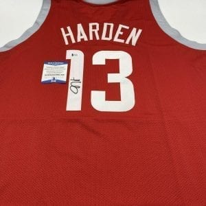 James Harden signed Rockets home jersey (Beckett COA)