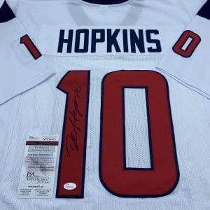 DeAndre Hopkins signed Texans away jersey (JSA COA)