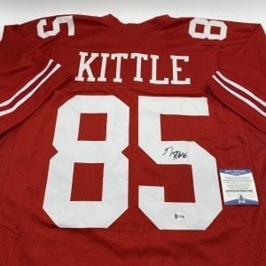 George Kittle signed 49ers home jersey (Beckett COA)