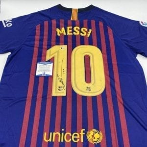 Lionel Messi signed Barcelona authentic Nike home jersey w/ ‘Leo’ inscription (Beckett COA)