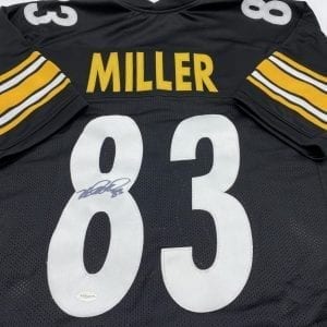 Heath Miller signed Steelers home jersey