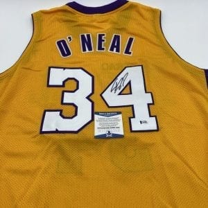 Shaquille O’neal signed Lakers home jersey (Beckett COA)