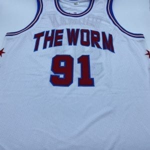 Dennis Rodman signed ‘Worm’ edition jersey (PSA/DNA COA)