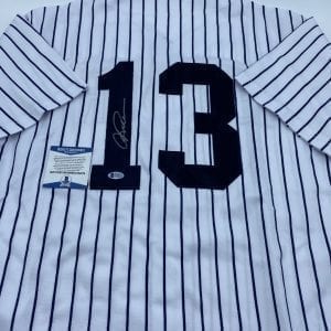 Alex Rodriguez signed Yankees home jersey (Beckett COA)