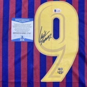 Luis Suarez signed Barcelona authentic Nike home jersey (Beckett COA)