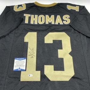 Michael Thomas signed Saints home jersey