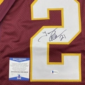 Terry Allen signed Redskins home jersey (Beckett COA)