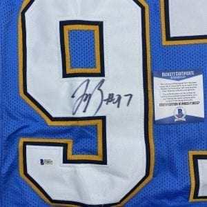 Joey Bosa signed Chargers color rush jersey (Beckett COA)