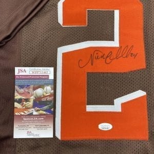 Nick Chubb signed Browns home jersey (JSA COA)