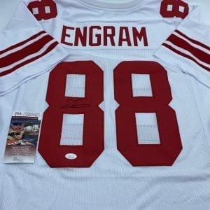 Evan Engram signed Giants away jersey (JSA COA)