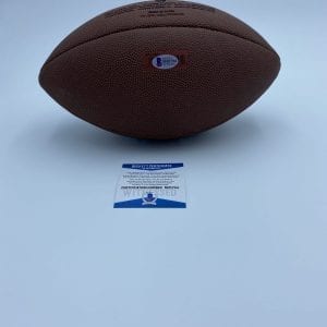 Luke Kuechly signed ONFL FS authentic football (Beckett COA)