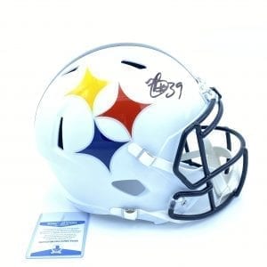 Minkah Fitzpatrick signed Steelers FS Riddell Speed alt AMP helmet (Beckett COA)