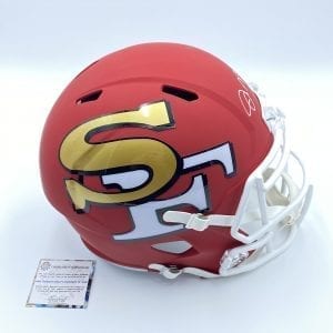 Joe Montana signed 49ers FS Riddell Speed helmet (Schwartz COA)
