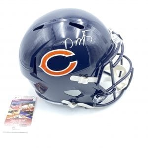 David Montgomery signed Bears FS Riddell Speed helmet (JSA COA)