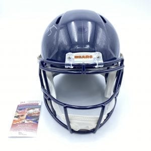 David Montgomery signed Bears FS Riddell Speed helmet (JSA COA)