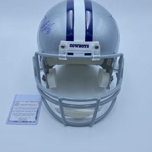 Leighton Vander Esch signed Cowboys FS Schutt Proline helmet (Schwartz COA)