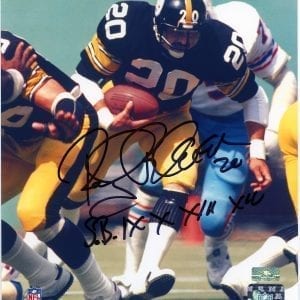 Rocky Bleier signed Steelers 8×10 photo w/ inscrp (Palm Beach Autographs + Bleier Holo)