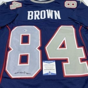 Antonio Brown signed Patriots home jersey (Beckett COA)