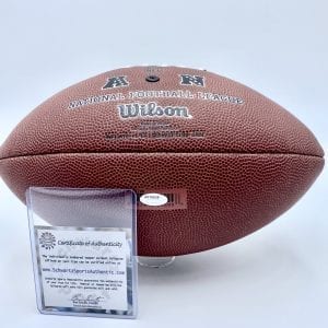 Jeff Hostetler signed ONFL FS authentic football (Schwartz COA)