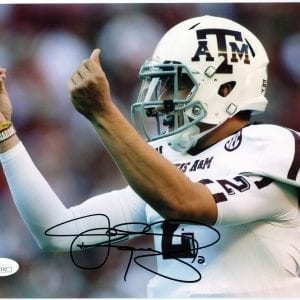 Johnny Manziel signed Texas A&M 8×10 photo (JSA COA)