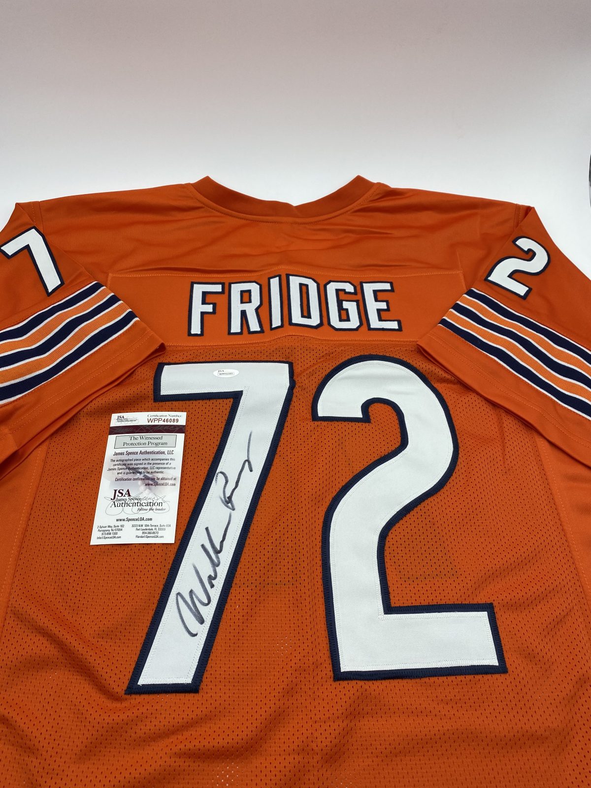 WILLIAM PERRY CUSTOM CHICAGO BEARS JERSEY REFRIGERATOR