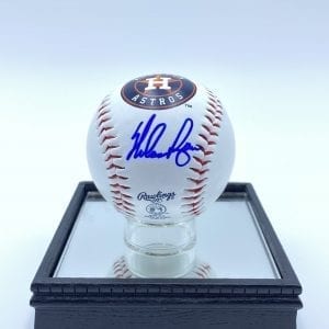 Nolan Ryan signed OMLB authentic Houston Astros baseball w/ case (PSA COA)